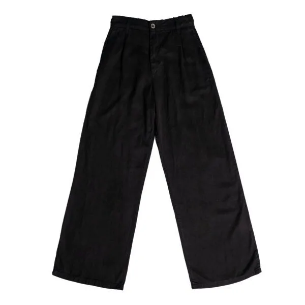 Vresh Clothing Vresh Clothing Vilissa - Wide-Leg Hose aus TENCEL (TM) Lyocell, Schwarz, – Produktbild 3 von 4