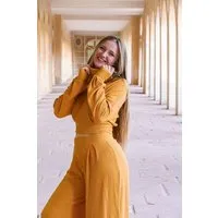 Vivien Joy Vivien Joy Kurzer Rollkragenpullover - Aila Crop Pulli, Amber (gelb), – Produktbild 1 von 1