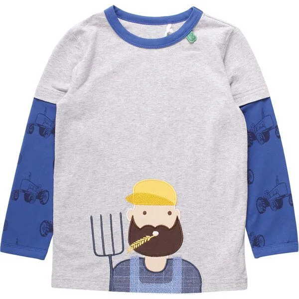 Fred's World by Green Cotton Fred's World by Green Cotton T-Shirt Bauer, Grau, – Produktbild 1 von 1