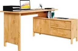 OTTO home Schreibtisch Luven, aus Massivholz, in 2 Breiten, variable Nutzung als Schreibtisch oder Eckschreibtisch – Produktbild 1 von 1