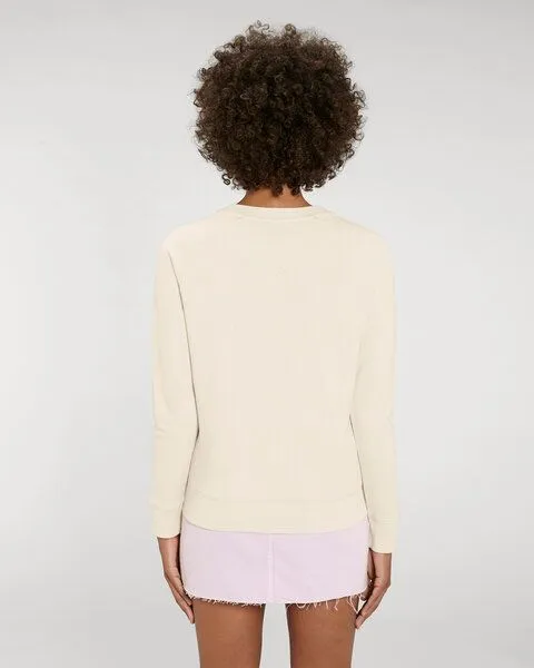Human Family Human Family Bio Damen Rundhals Sweatshirt "Feel - Change your view" - in 7 Farben, Natural, – Produktbild 2 von 3
