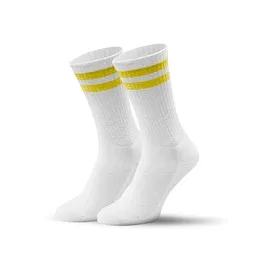 MR. SOCKS Mr. Socks Tennissocken, 32-36, White / Yellow Pantone Yellow C – Produktbild 1 von 1