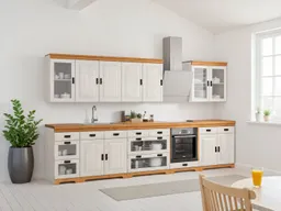 OTTO home Unterschrank Rügen Breite 40 cm, FSC® zertifiziert, Schubkästen mit Glaseinsatz – Produktbild 1 von 1
