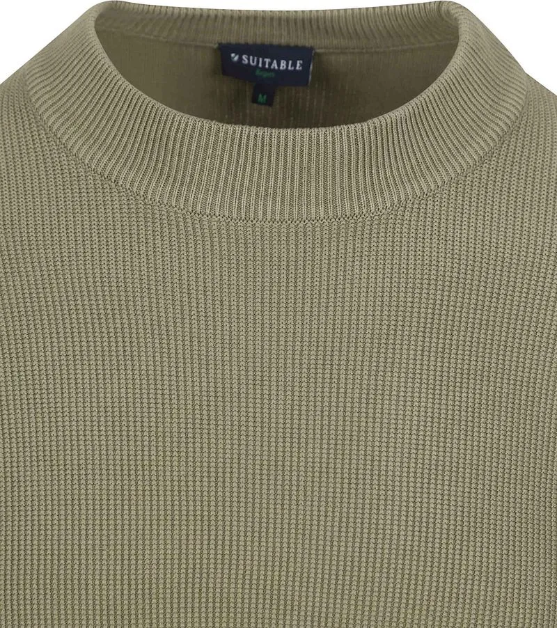 Suitable Suitable Respect Pullover Mamase Mid Grün - Größe XXL, Grün, – Produktbild 3 von 5
