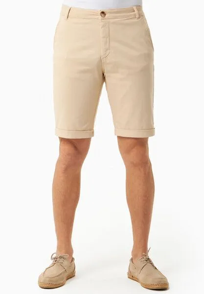 ORGANICATION ORGANICATION Regular-Fit Shorts aus Bio-Baumwolle, Beige, – Produktbild 2 von 3