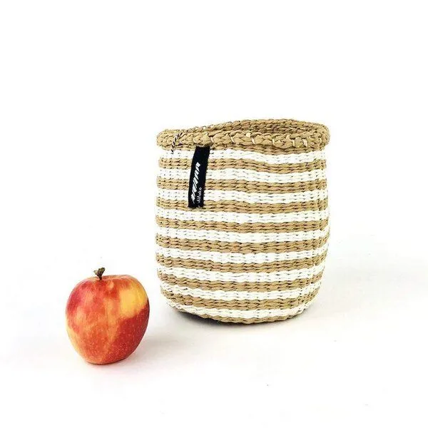 Mifuko KIONDO Körbe S - Sisal Aufbewahrungs- & Pflanzkorb - Upcycling by Mifuko, Braun, – Produktbild 1 von 4