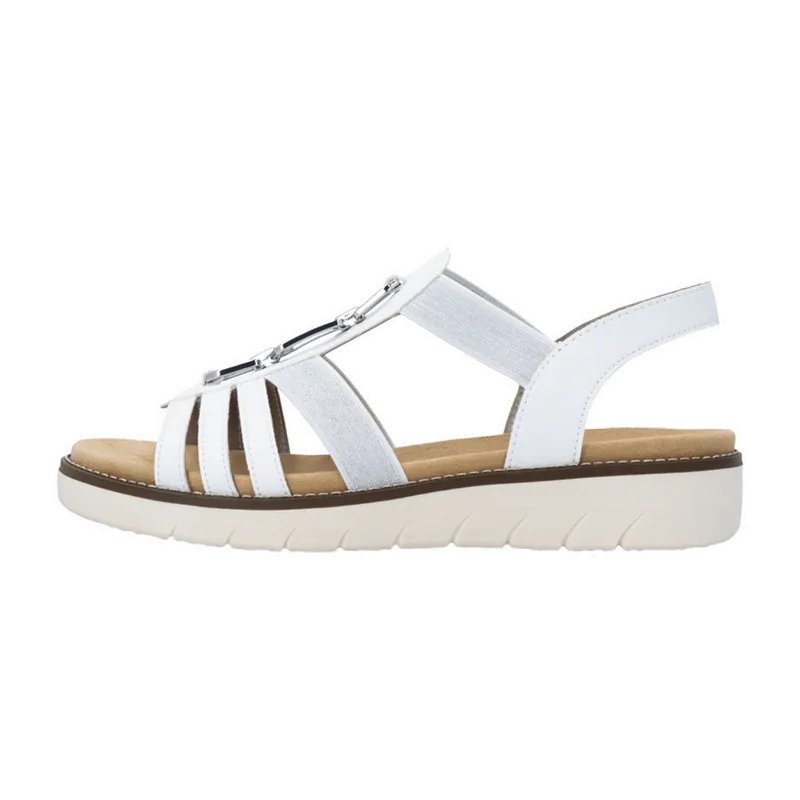 Remonte Remonte Komfort Sandalette für Damen, Weiß, – Produktbild 4 von 7
