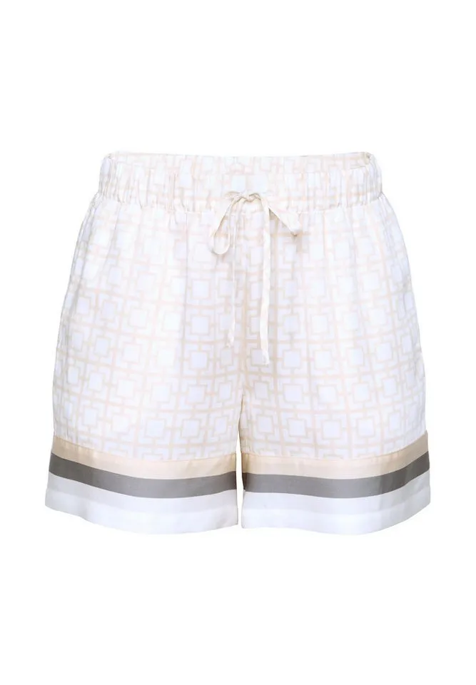 Joop! Joop! Shorts Modern Essence mit grafischem Muster, Gummizug und Bindeband, Goldfarben, – Produktbild 2 von 5