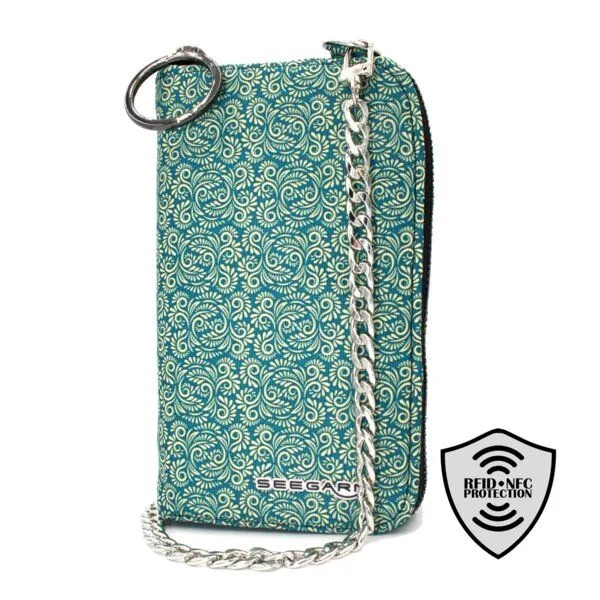 Seegarn Seegarn-Täschle / 2in1 Handy-Tasche und Geldbeutel (MB24), K1 - kette silber, – Produktbild 1 von 5