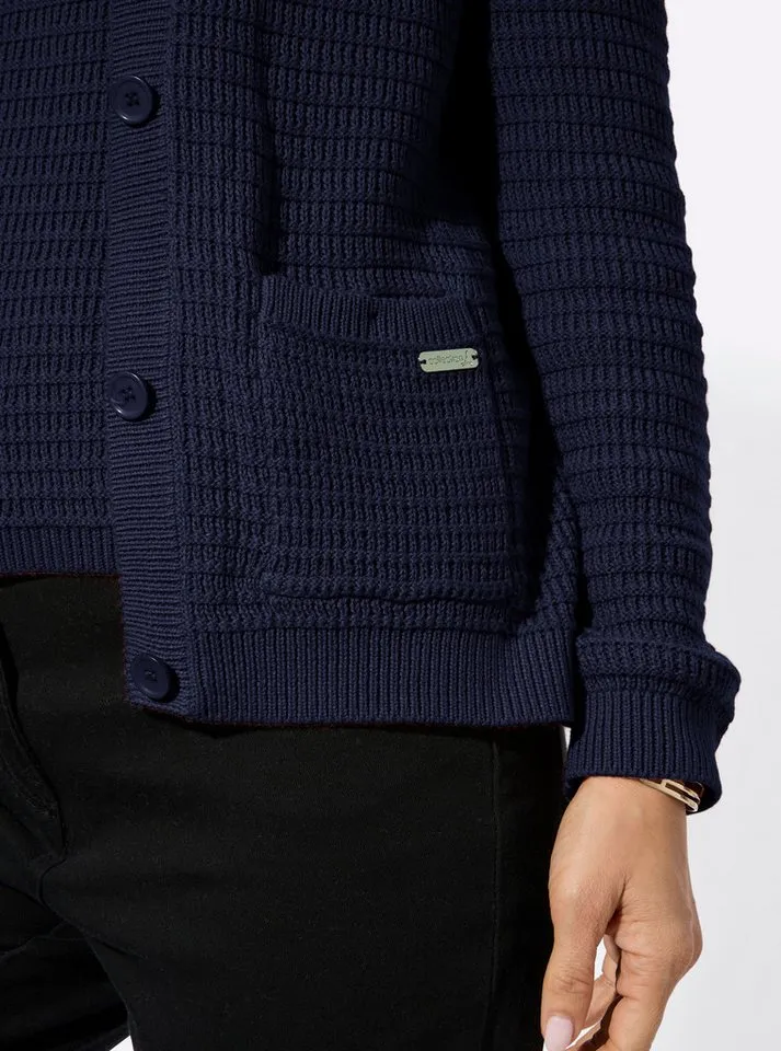 Witt Witt Strickpullover Twinset Langarm, Blau, – Produktbild 5 von 5