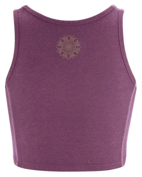 HempAge Hempage Damen Yoga Top Hanf/Bio-Baumwolle, Purple-175, – Produktbild 4 von 4