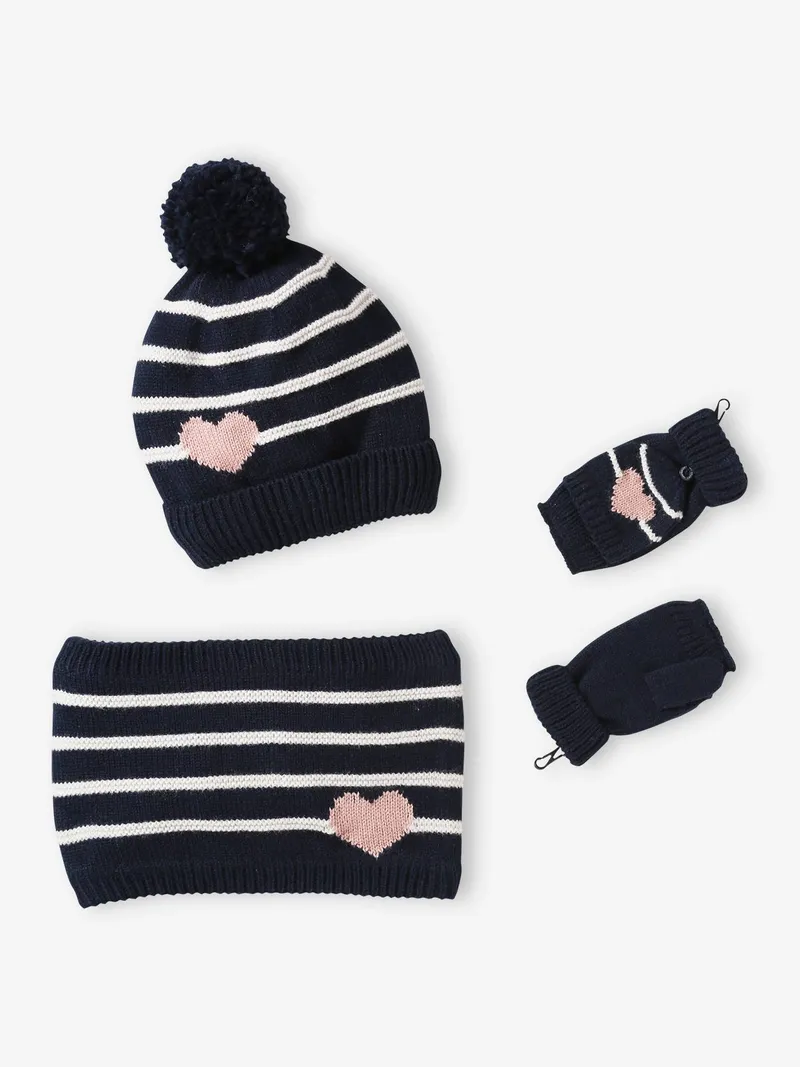Vertbaudet Mädchen Set, Marine, – Produktbild 1 von 4