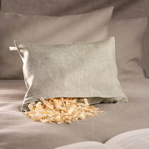 nahtur-design nahtur-design Zirbenkissen aus Bioleinen | groß | 25 x 35 cm, Moos, – Produktbild 1 von 4
