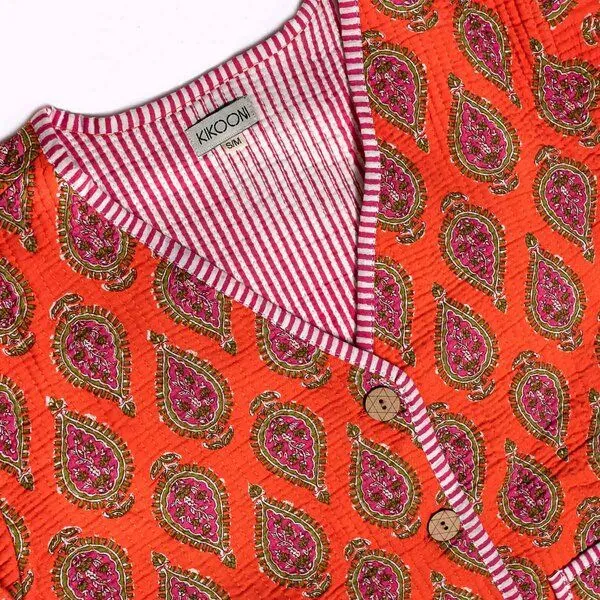 KIKOONI KIKOONI Baumwolljacke - wendbar, Paisley flame, – Produktbild 4 von 4