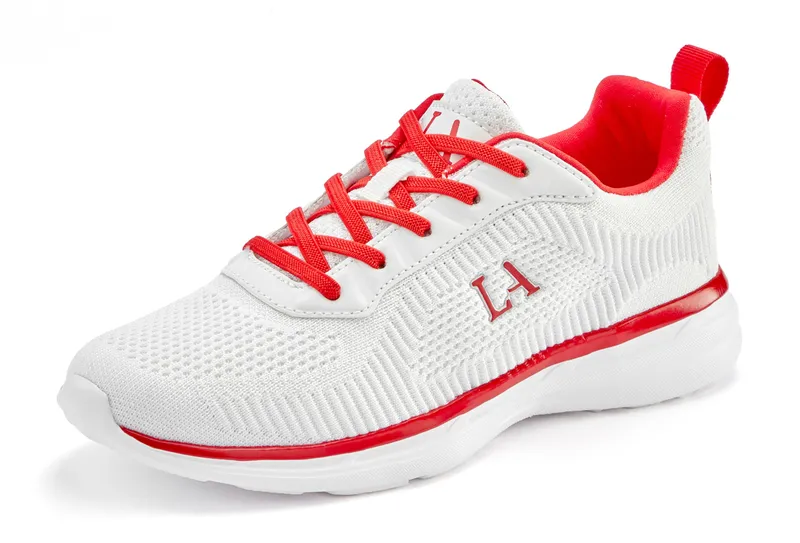 Lascana Sneaker, Weiß/rot, – Produktbild 2 von 3
