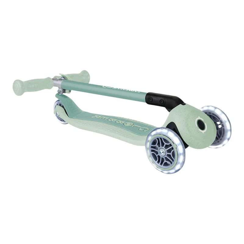 Globber Globber Scooter PRIMO Foldable Lights ECO, Gruen, – Produktbild 2 von 3