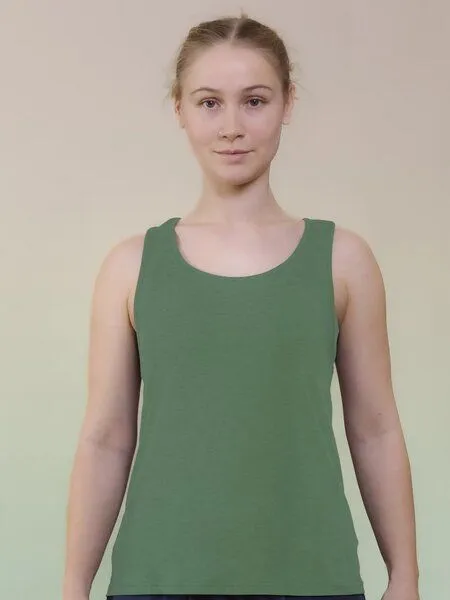 nice to meet me nice to meet me Racerback Top aus TENCEL Lyocell, Avocado, – Produktbild 1 von 4
