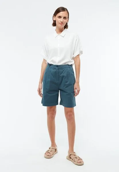 Givn Berlin Givn Berlin Shorts GBORLANDA aus Bio-Baumwoll Twill, Basalt, – Produktbild 4 von 5