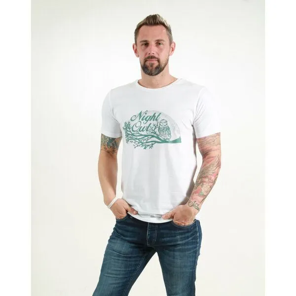 NATIVE SOULS NATIVE SOULS T-Shirt Herren - Night Owl, White, – Produktbild 1 von 1