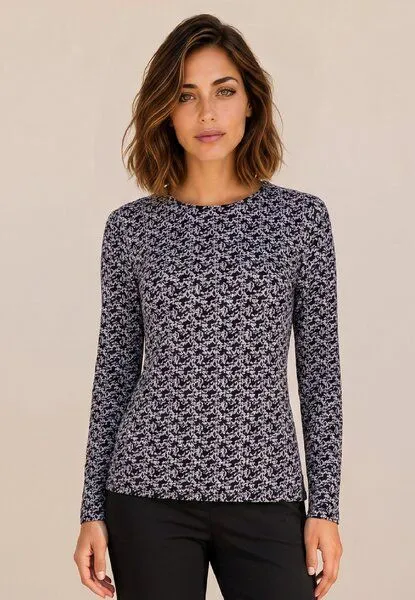 LANA Organic LANA Organic Bio Langarmshirt, Modell Nina, Farrah schwarz, – Produktbild 1 von 4