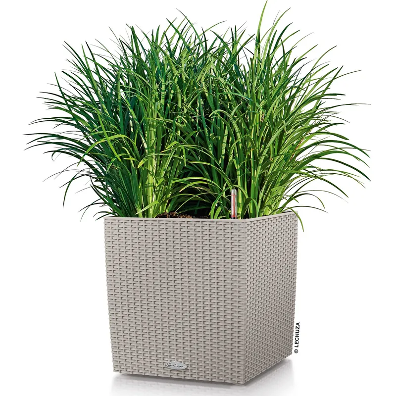 Lechuza® Lechuza® 'Cube Cottage 40', sandbraun, ca. 39 x 39 x H 40 cm, Braun, – Produktbild 1 von 1