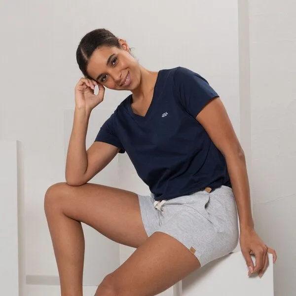 Living Crafts Living Crafts Damen Schlafshirt - MARA, Navy, – Produktbild 2 von 3