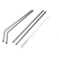 Made Sustained Made Sustained Trinkhalme Edelstahl mit Reinigungsbürste – Produktbild 1 von 1