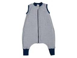 Lilano Lilano Baby und Kinder Schlafanzug Wolle Seide marine-geringelt Gr.98/104 – Produktbild 1 von 1