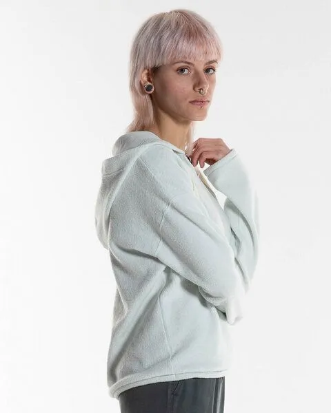 Alma & Lovis Alma & Lovis Kuscheliger Teddy-Hoodie aus Organic Cotton | Teddy Hoodie, Ice (hellblau), – Produktbild 3 von 4