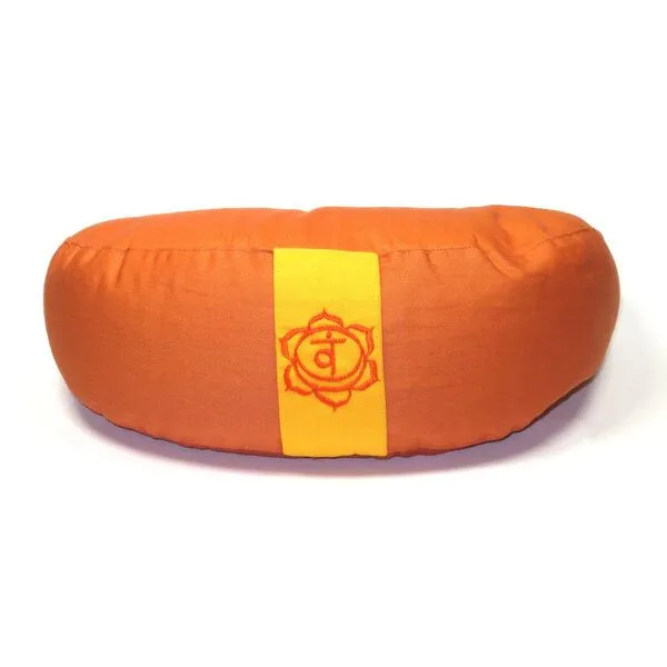 Just Be Just Be Chakra Meditations- und Yogakissen, Halbmond, Orange, – Produktbild 1 von 3