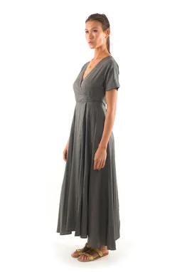 RAVENS VIEW IBIZA RAVENS VIEW IBIZA Damen vegan Kleid Calypso Anthrazitgrau – Produktbild 1 von 1