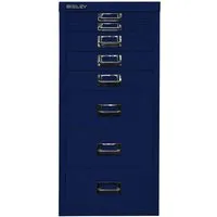 Bisley Schubladenschrank 8 Schübe, DIN A4 oxfordblau – Produktbild 1 von 1