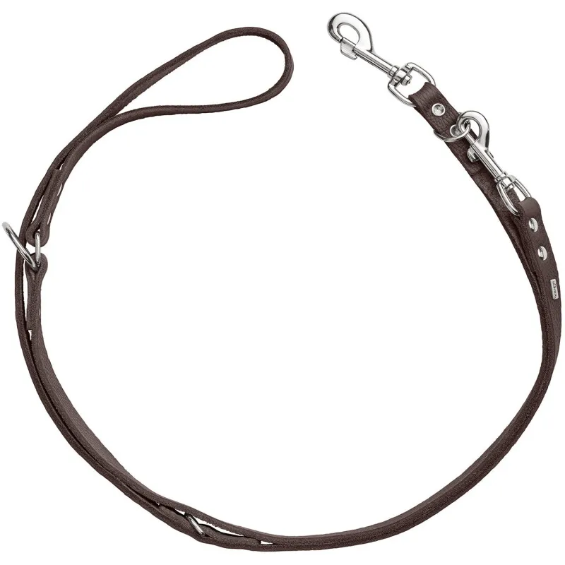 Hunter Hunter Verstellbare Führleine Grenaa dunkelbraun 2 m, 13 cm, Dunkelbraun, – Produktbild 1 von 2