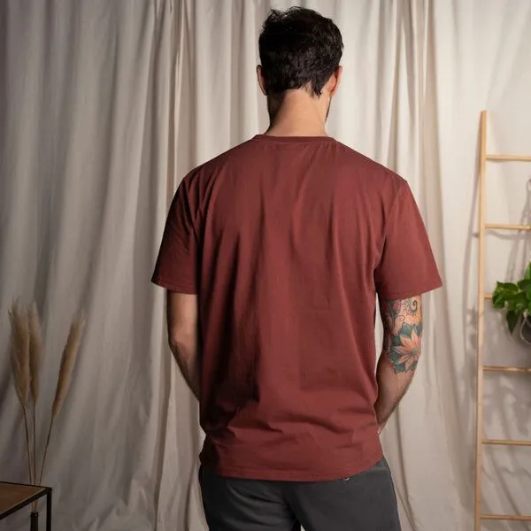 Vresh Clothing Vresh Clothing Vrederiko - T-Shirt aus Biobaumwolle, Mahagoni, – Produktbild 2 von 4