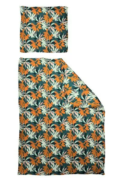 Nature by Adam Nature by Adam Bettwäsche 2tlg aus 100% Bio-Baumwolle - Made in Germany - Jungle, Dunkelgrün, – Produktbild 2 von 3
