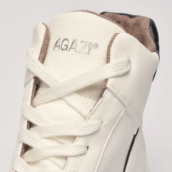 AGAZI AGAZI EMI plant-based, vegan sneakers, Black & white, – Produktbild 4 von 4