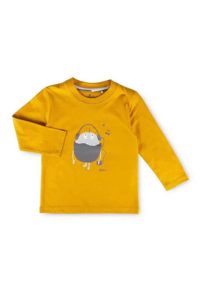 sigikid sigikid Pyjama Nachtwäsche für Kinder Jungen (1 tlg), Gelb|grau, – Produktbild 2 von 5