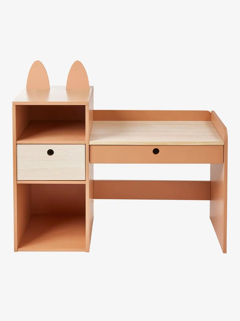 Vertbaudet Kinderschreibtisch mit Fuchsohren FOXY, Rost, – Produktbild 3 von 3