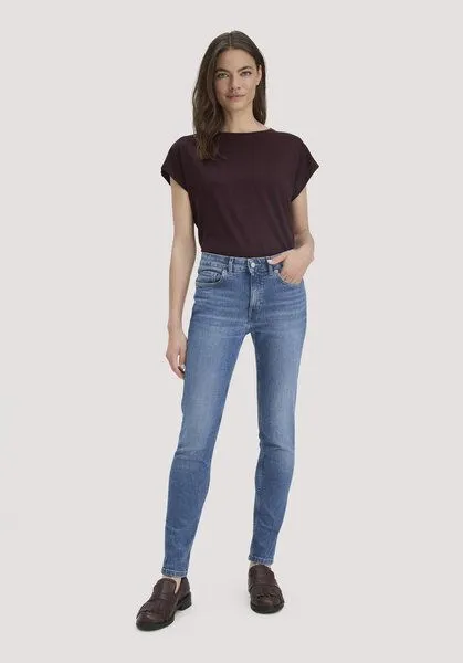 hessnatur hessnatur Jeans LINA Mid Rise Skinny aus Bio-Denim, Blue, – Produktbild 1 von 4