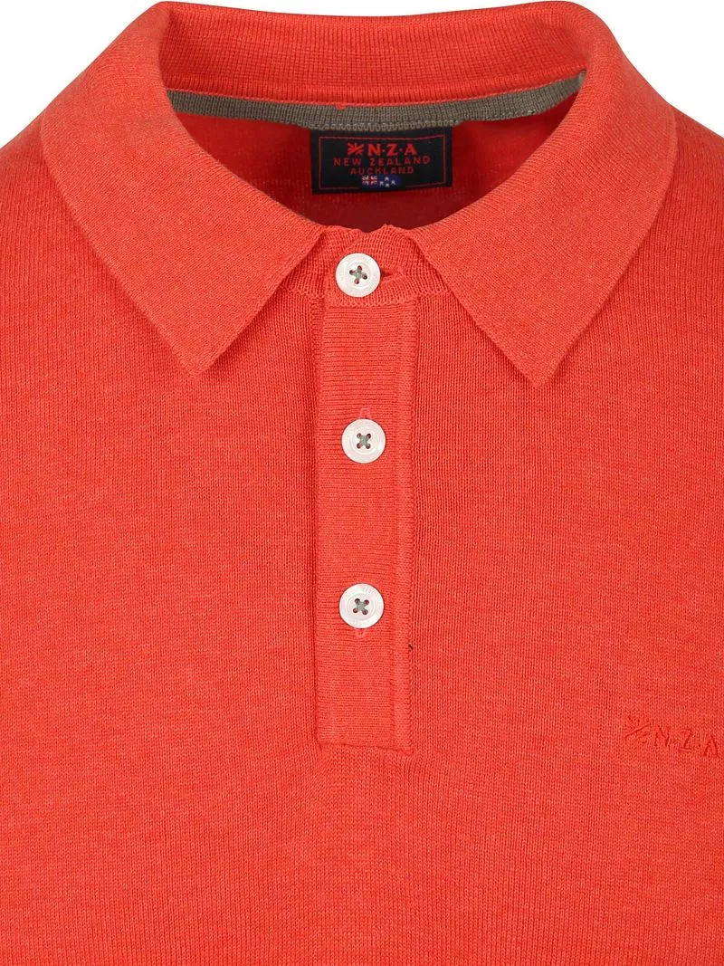 new zealand auckland new zealand auckland NZA Longsleeve Strick Polo Rot, Rot, – Produktbild 5 von 5