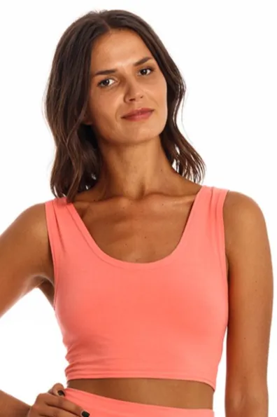 RAVENS VIEW IBIZA RAVENS VIEW IBIZA Damen vegan Yoga Top Koralle Rosa, Orange, – Produktbild 2 von 2