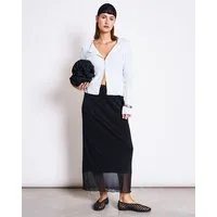 JAN N JUNE JAN N JUNE Crewneck Cardigan aus Baumwolle GLIMT GOTS, Ice blue, – Produktbild 1 von 1