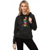 FellHerz FellHerz Damen Hoodie Books dark grey melange, Bio Fair und Vegan – Produktbild 1 von 2