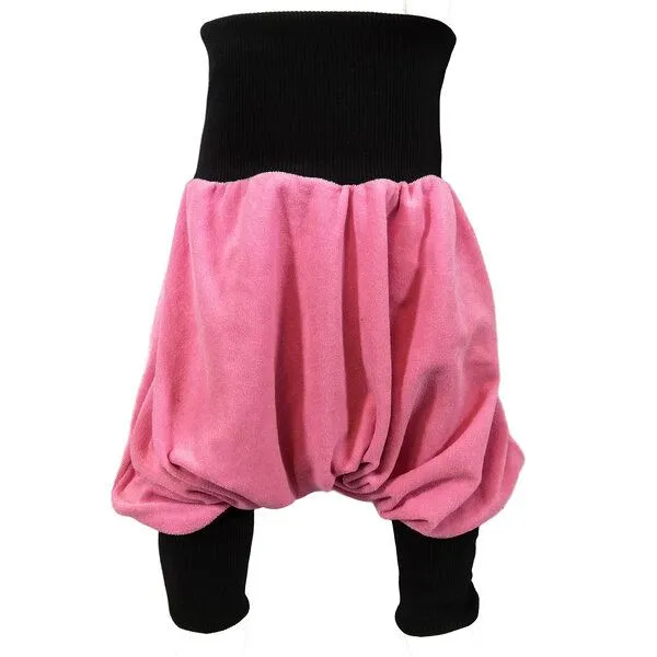liebewicht liebewicht Bio Yogahose Pumphose aus rosa Frottee mit Bündchen nach Wahl, Rose, – Produktbild 2 von 8