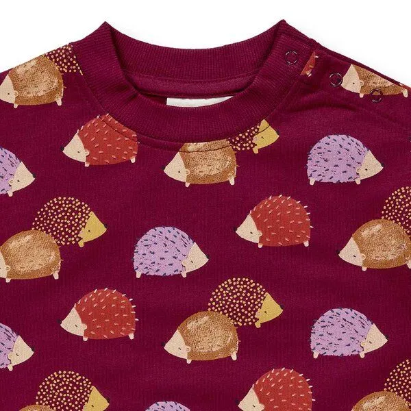 Sense Organics Sense Organics Baby Sweatshirt, Modell SIAM, Igel-druck, – Produktbild 3 von 4