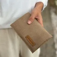 BOWLEANIES TASCHEN BOWLEANIES TASCHEN Mittelgroßer Geldbeutel | Portemonnaie, Hellbraun, – Produktbild 1 von 1