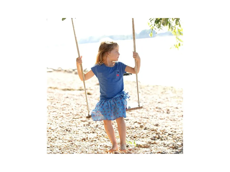Enfant Terrible Enfant Terrible Top mit Kirschenstickerei sky blue, Blau, – Produktbild 2 von 2