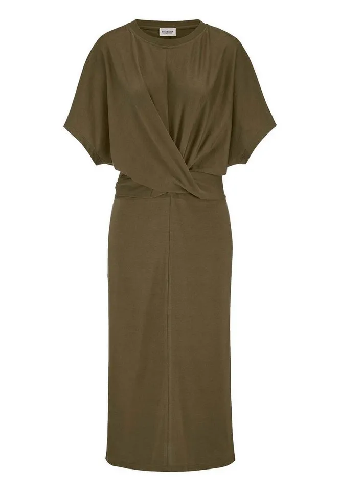 hessnatur hessnatur Jerseykleid Oversize aus reiner Bio-Baumwolle (1-tlg), Grün, – Produktbild 2 von 4