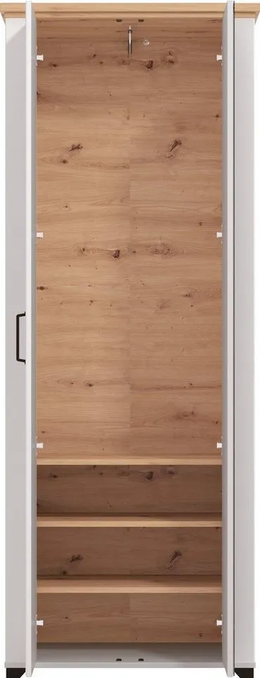 Home affaire Garderobenschrank Valencia, Weiß, – Produktbild 4 von 5