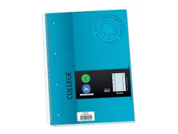 Collegeblock aus Recyclingpapier mit Randlinien, 80 Blatt, liniert – Produktbild 1 von 1